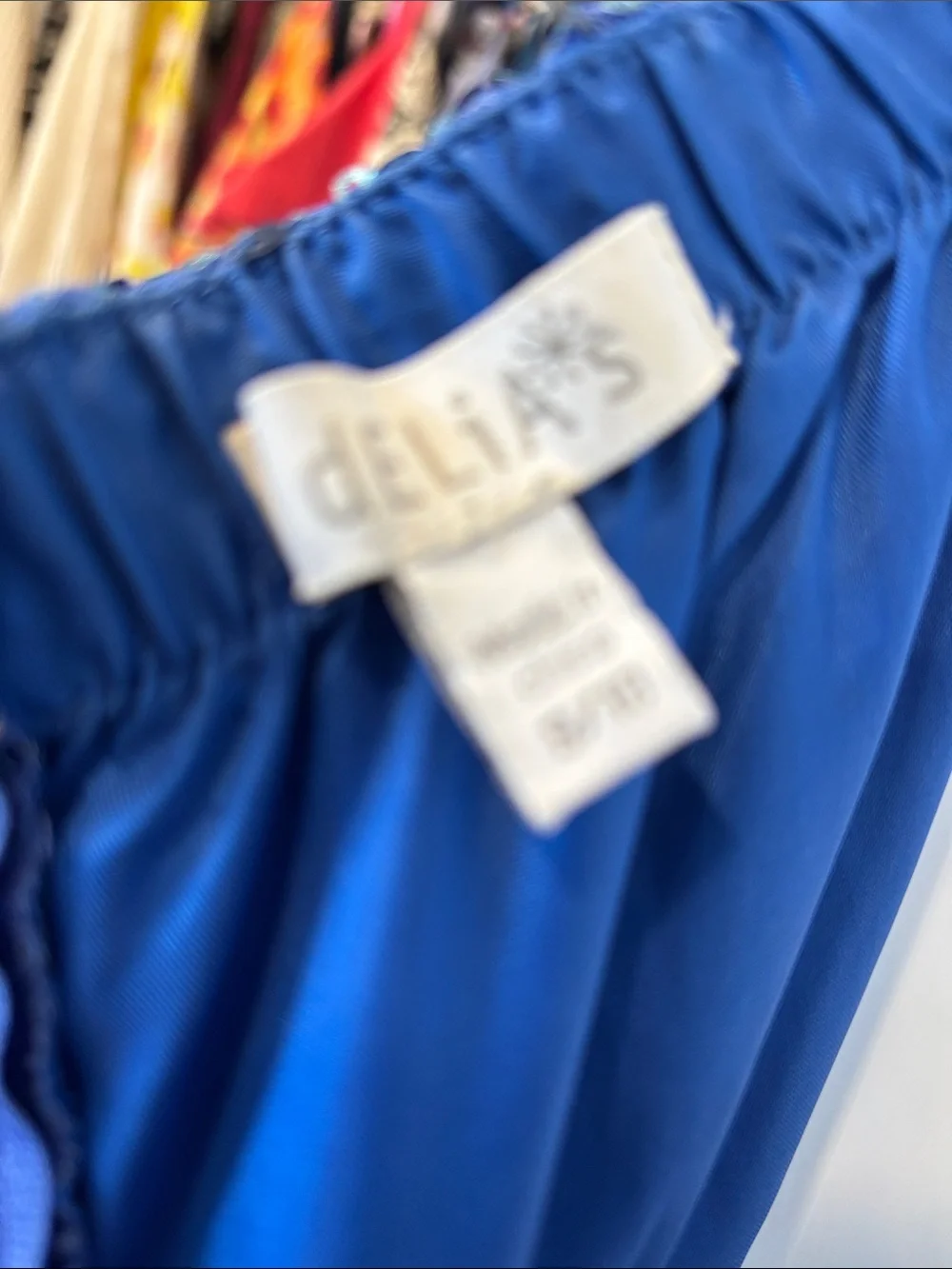dELiA*s Royal Blue Sequin Strapless Dress with Bow